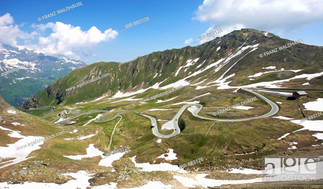 Stock Photo: Grossglockner High Alpine Mountain Road, Hohe Tauern National Park, Salzburg, Austria, Europe.