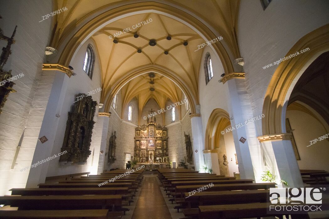 Stock Photo: Palencia in Castile and Leon Spain St Lazaro church interior.