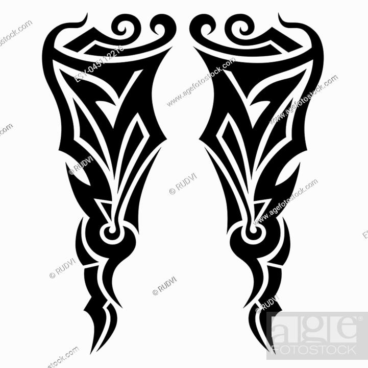 Tribal tattoo vector design sketch. Sleeve art abstract pattern arm, Stock  Vector, Vector And Low Budget Royalty Free Image. Pic. ESY-045112216 |  agefotostock