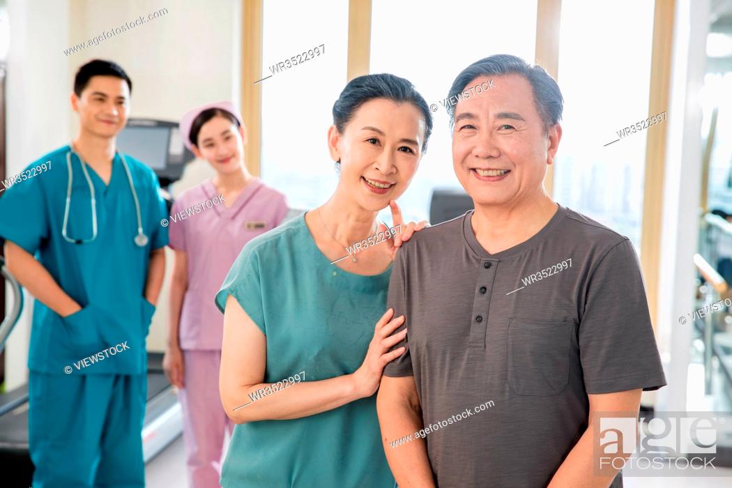 Stock Photo: Medical workers and patients.