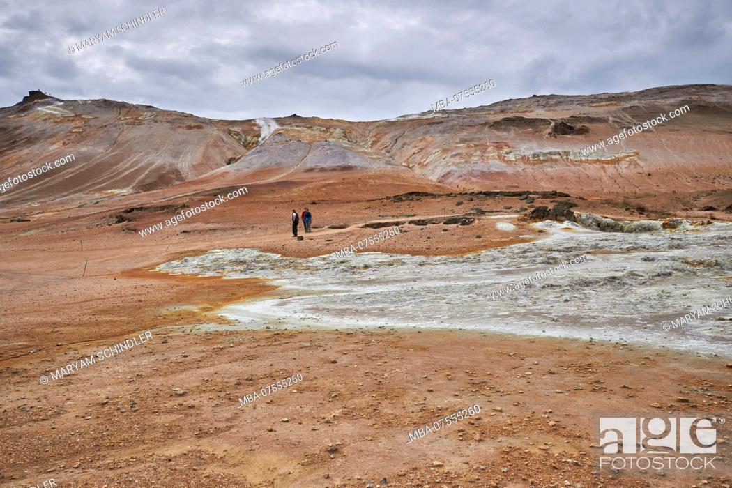 Stock Photo: Iceland, geothermal field of Hverir.