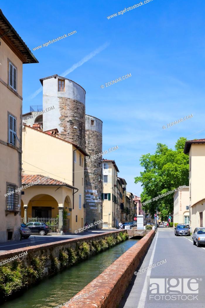 Stock Photo: Toskana-Impressionen der Altstadt in Lucca,.
