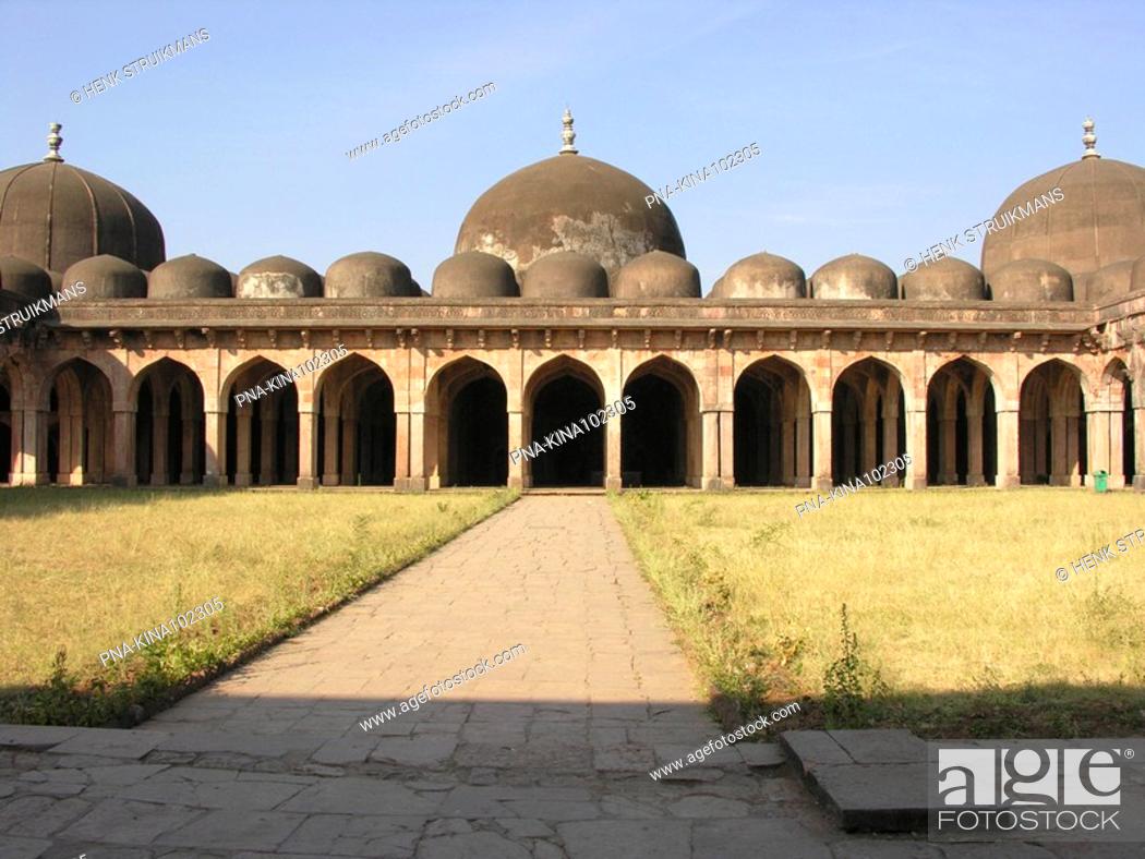Stock Photo: Jami Masjid Mosque, Mandavgarh, Mandu, Malwa, Madhya Pradesh, India, Asia.