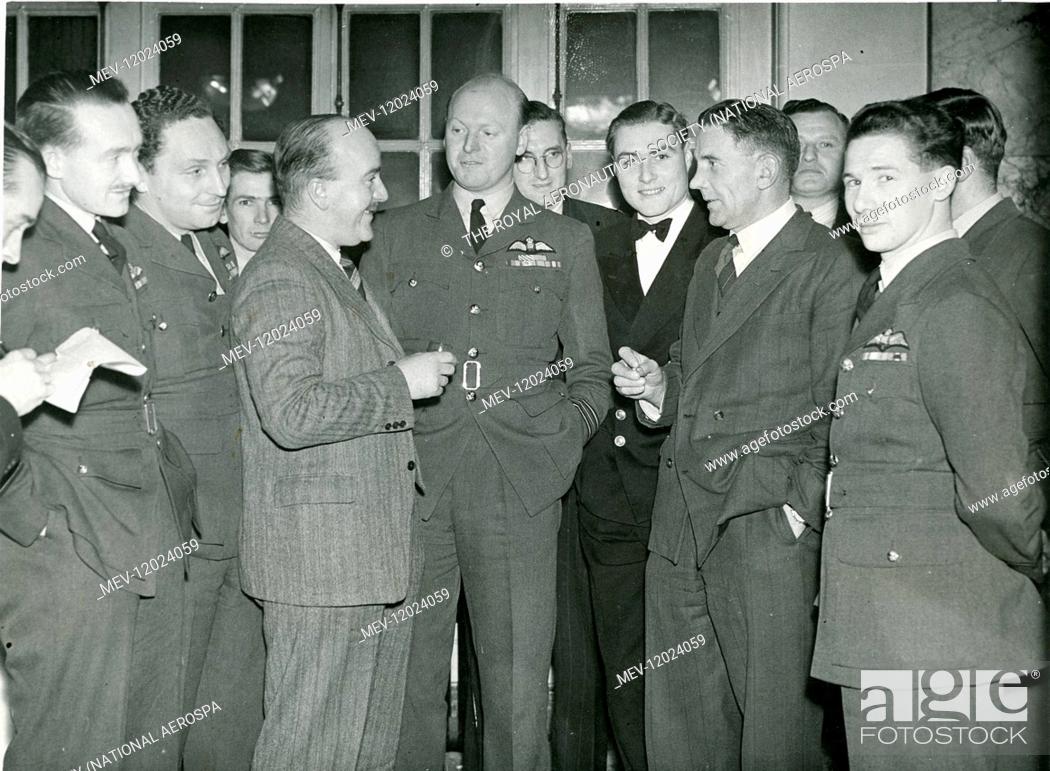 Stock Photo: 'Students from No 6 Course Empire Test Pilots?s School toured the Avro factories on 15 and 16 December 1947 when they completed a series of visits to the.