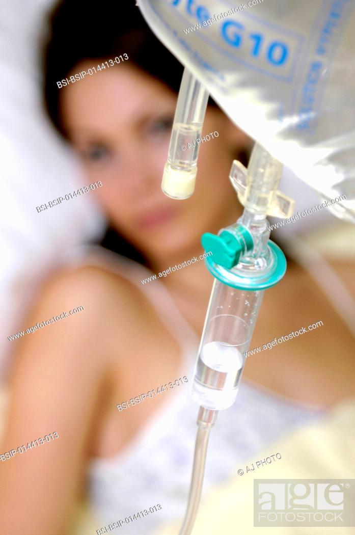 Stock Photo: A young patient in hospital.