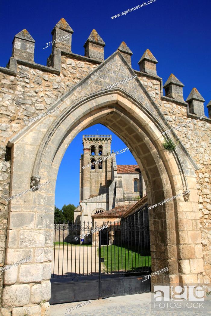 Stock Photo: Spain, Castilla Leon, Burgos, Real Monasterio de las Huelgas monastery.