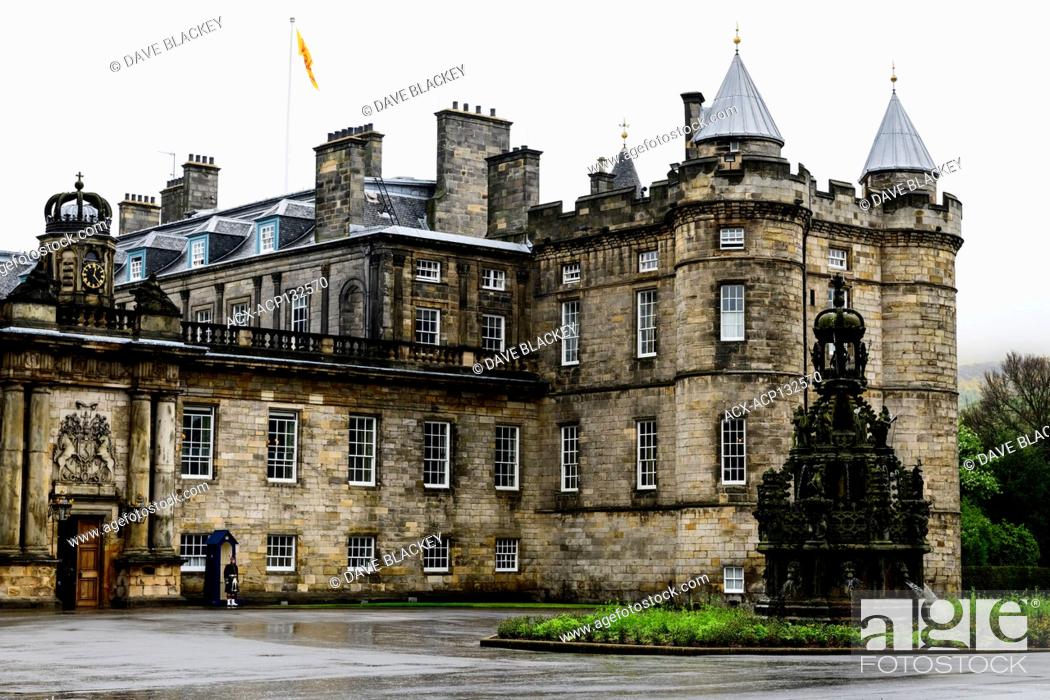 Stock Photo: The Palace of Holyroodhouse in Edinburgh, Scotland.
