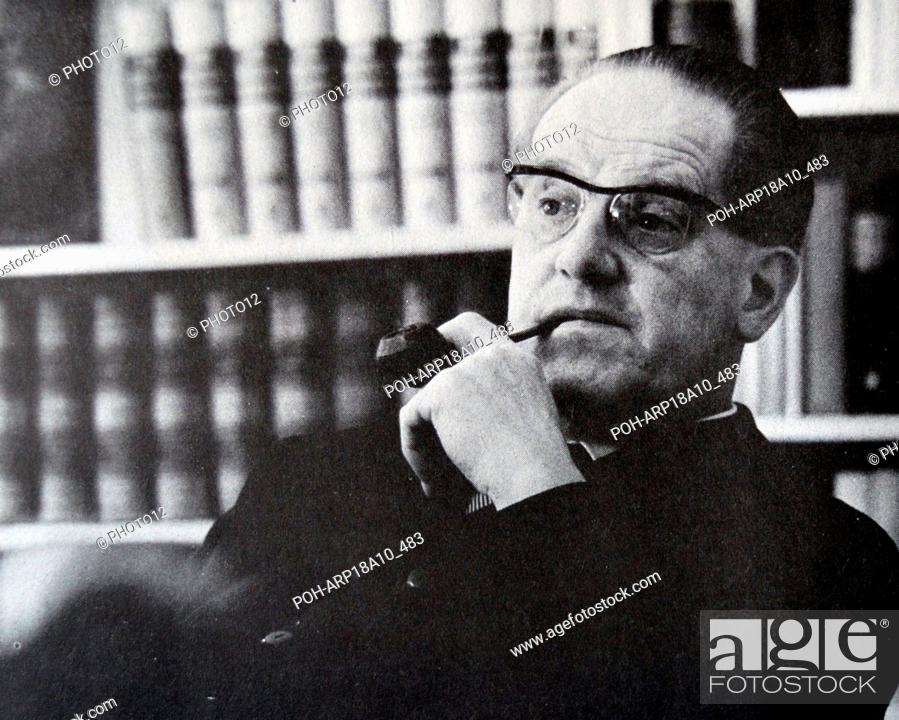 Stock Photo: Herbert Wehner (11 July 1906 – 19 January 1990) German politician. he joined the Social Democrats (SPD) after World War II.