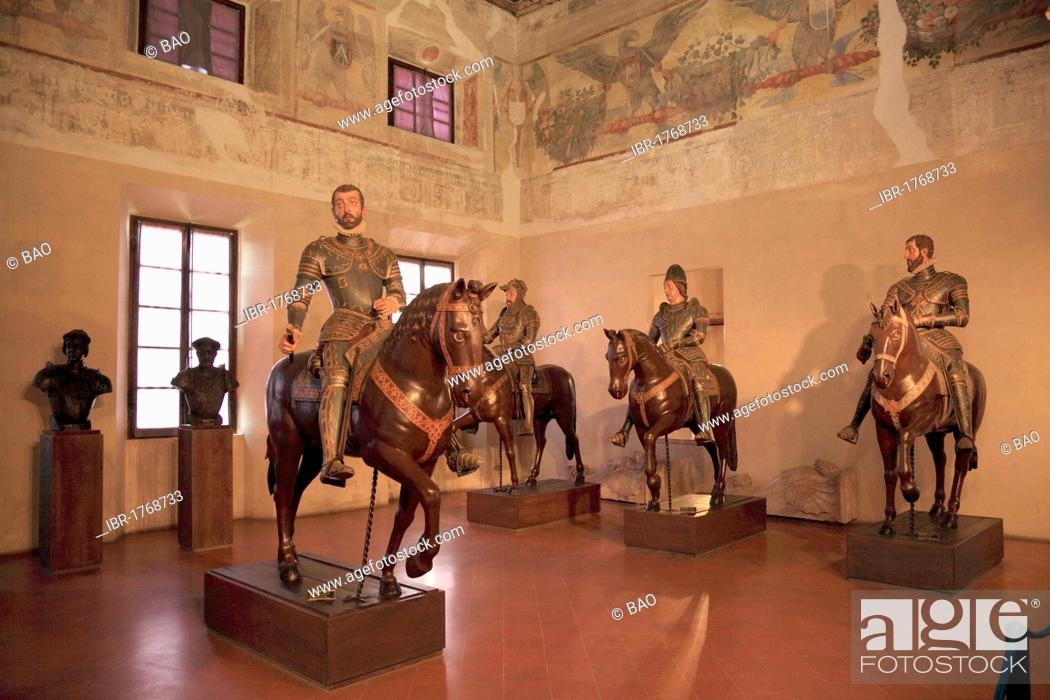 Stock Photo: Statues in the museum of the Palazzo Ducale in Sabbioneta, UNESCO World Heritage Site, Lombardy, Italy, Europe.