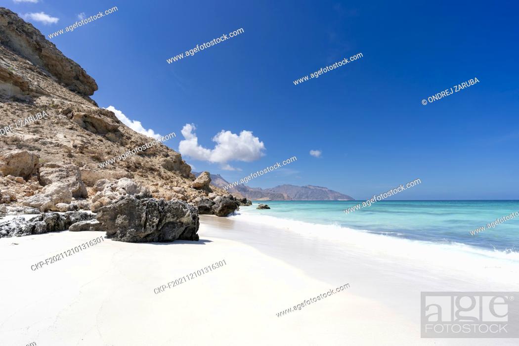 Stock Photo: White sand beach in paradise Socotra, Yemen, October 23, 2021. (CTK Photo/Ondrej Zaruba).