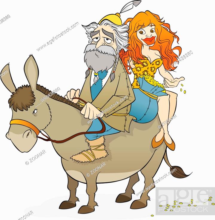 Old Rich Man and His Mistress, Stock Photo, Picture And Royalty Free Image.  Pic. WR0438380 | agefotostock