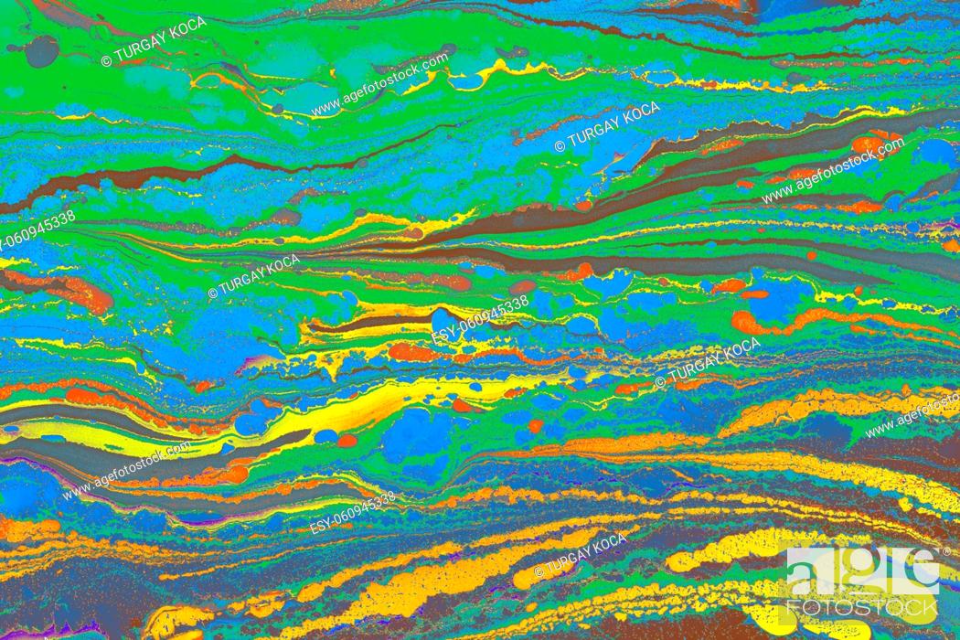 Stock Photo: Abstract creative marbling pattern for fabric, design background texture.