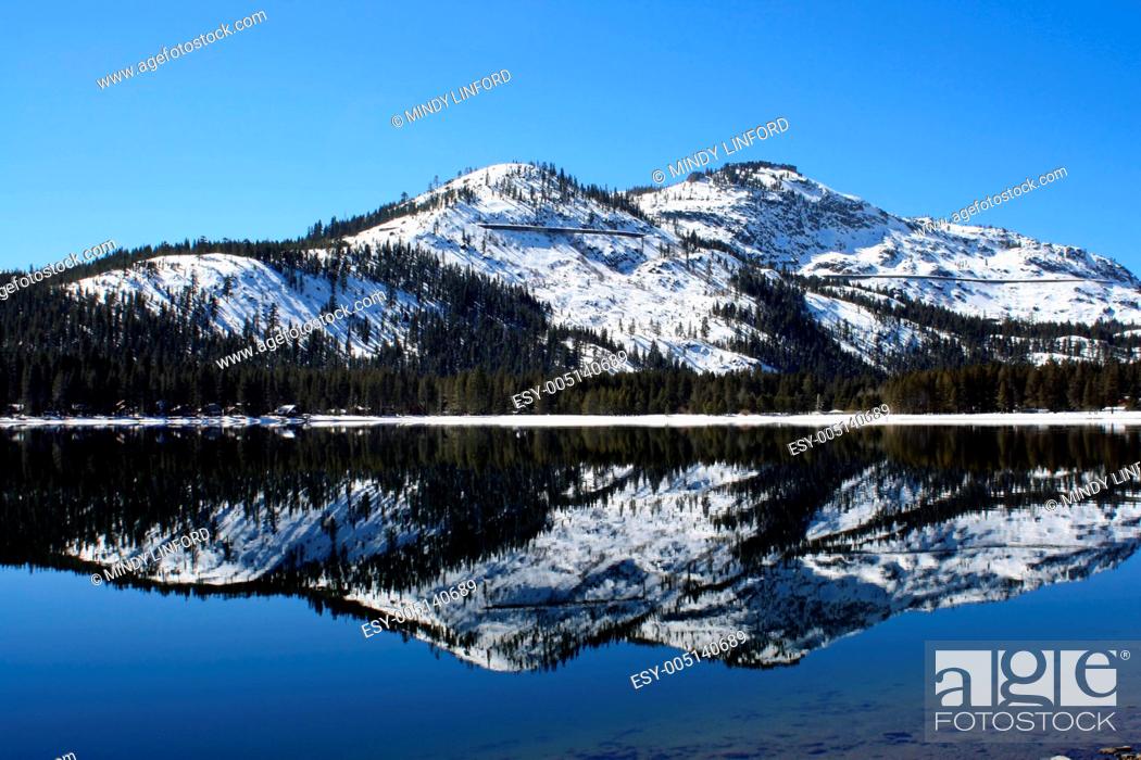 Stock Photo: Donner Lake Reflection.