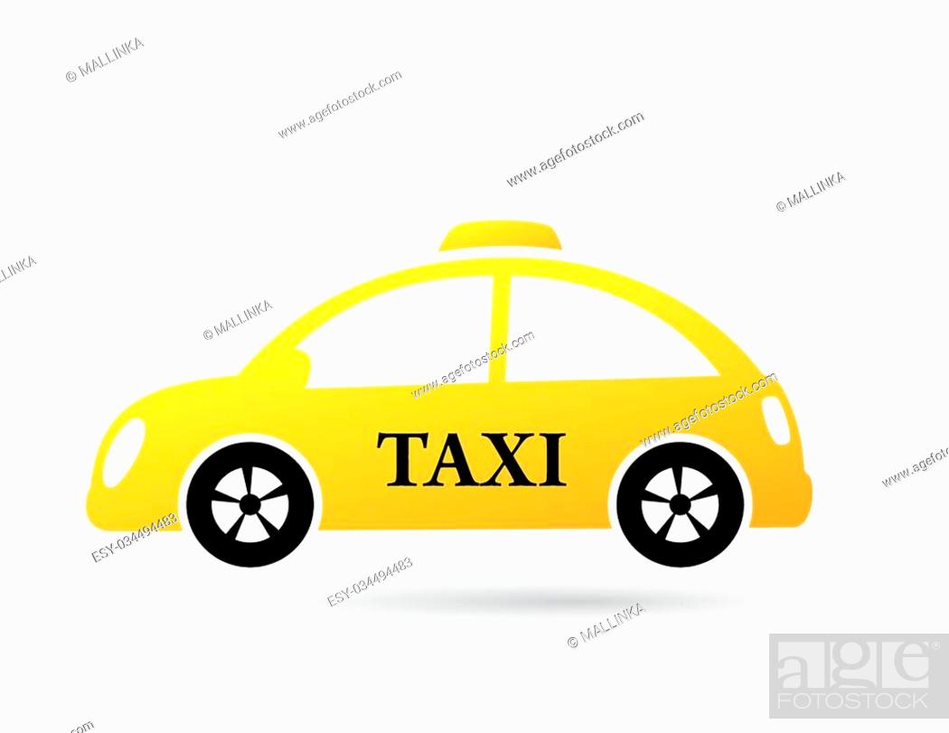 cartoon taxi car on white background with shadow, Stock Vector, Vector And  Low Budget Royalty Free Image. Pic. ESY-034494483 | agefotostock