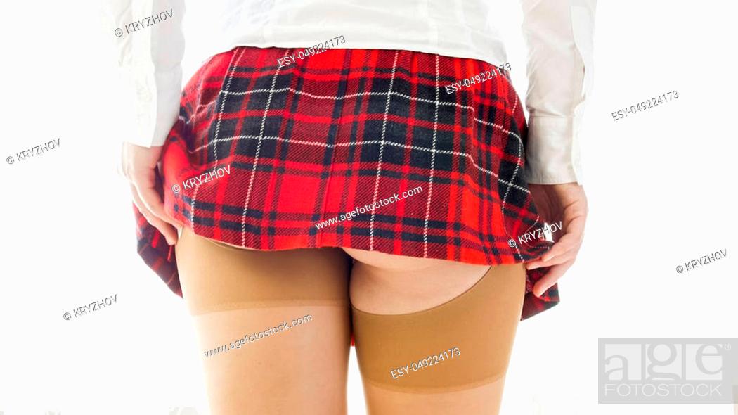 Teen ass skirt
