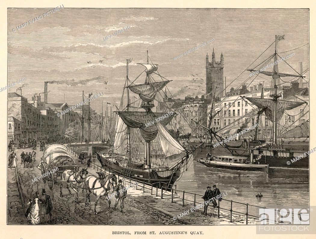 Stock Photo: Bristol, from St Augustine's Quay.