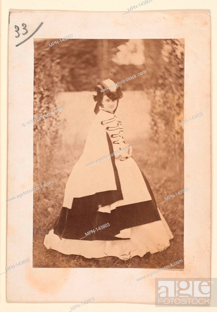 Stock Photo: La robe d'été. Artist: Pierre-Louis Pierson (French, 1822-1913); Date: 1860s; Medium: Albumen silver print from glass negative; Dimensions: 7.6 x 11.