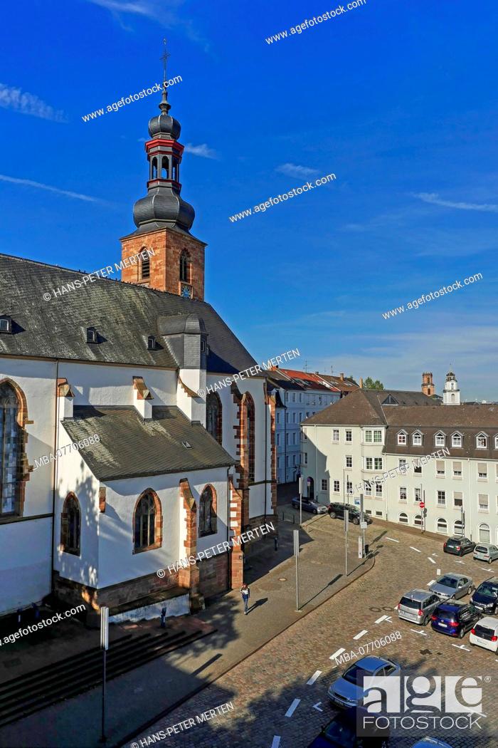 Stock Photo: Castle Church, Former St. Nicholas Chapel, Saarbrücken, Saarland, Germany.