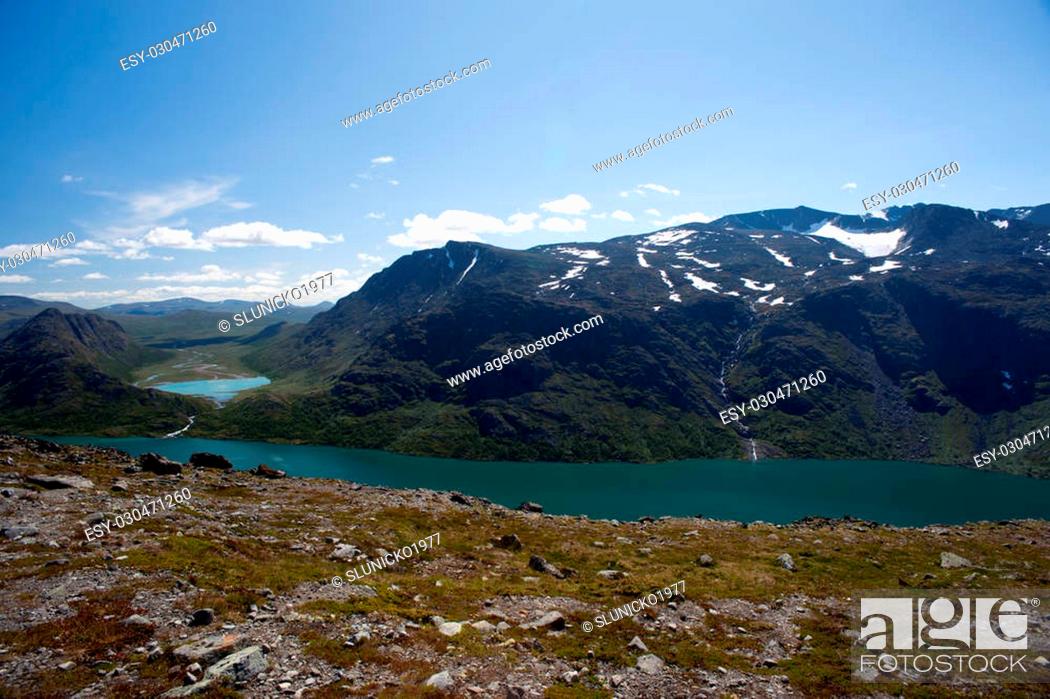Stock Photo: Besseggen Ridge in Jotunheimen National Park, Norway.