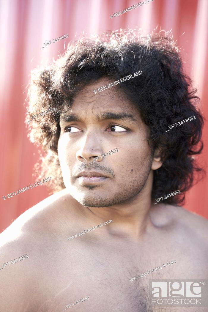 Portrait of shirtless Indian man, Stock Photo, Picture And Rights Managed  Image. Pic. VP7-3418552 | agefotostock