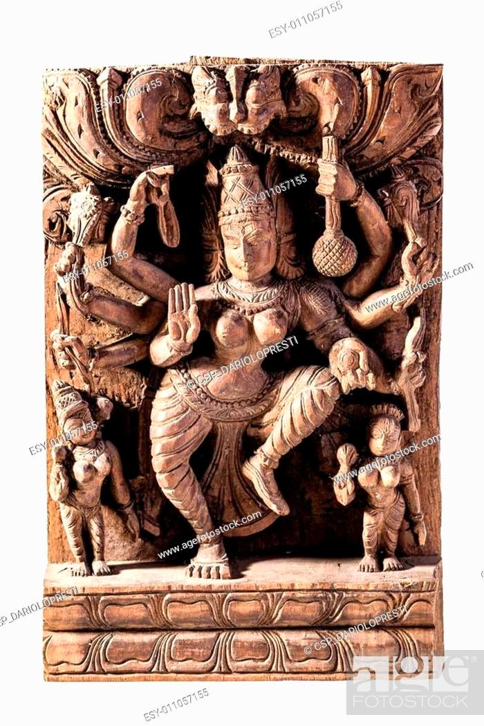 Stock Photo: Carved Shiva.