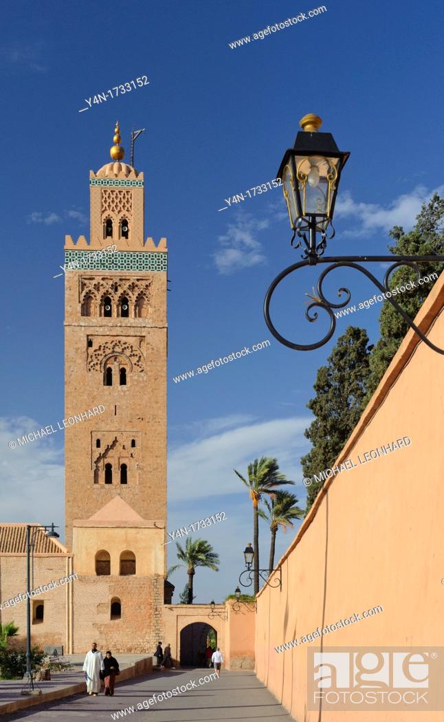 Stock Photo: The Mosque la Koutoubia in Marrakech.
