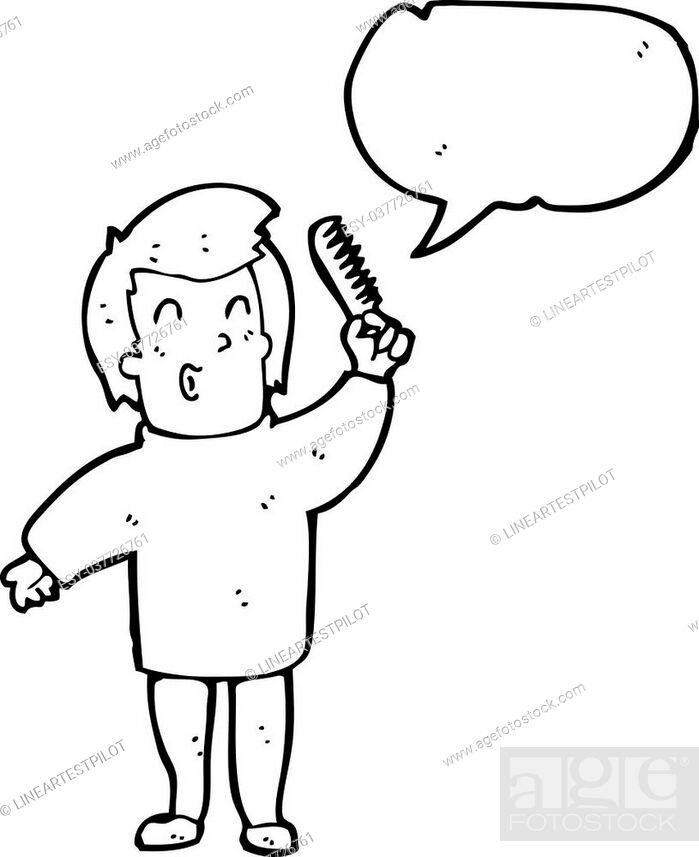 cartoon man combing hair, Stock Vector, Vector And Low Budget Royalty Free  Image. Pic. ESY-037726761 | agefotostock
