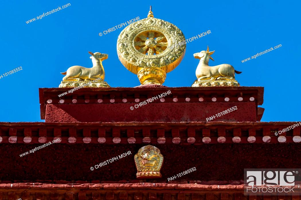 Stock Photo: monastery Ganden September 2017 | usage worldwide. - Ganden/Tibet/China.