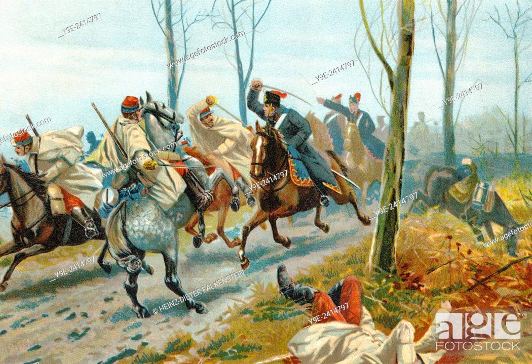 Battle of Saint-Quentin on 19 January 1871, Franco-Prussian War or Franco-German War, 1870-1871, Stock Photo, Picture And Rights Managed Image. Pic. Y9E-2414797 | agefotostock