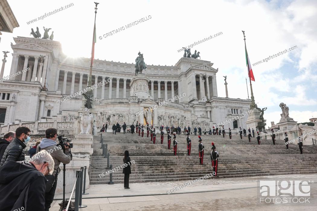 Stock Photo: Celebration for the 17th anniversary of the Nassiriya massacre at the Altar of the Fatherland , Rome, ITALY-12-11-2020.
