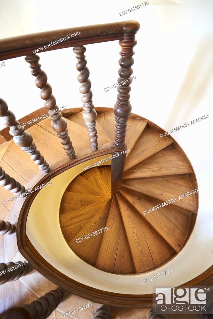 Photo de stock: Spiral Stairs in the National Palace of Sintra, Lisbon, Portugal, Europe.