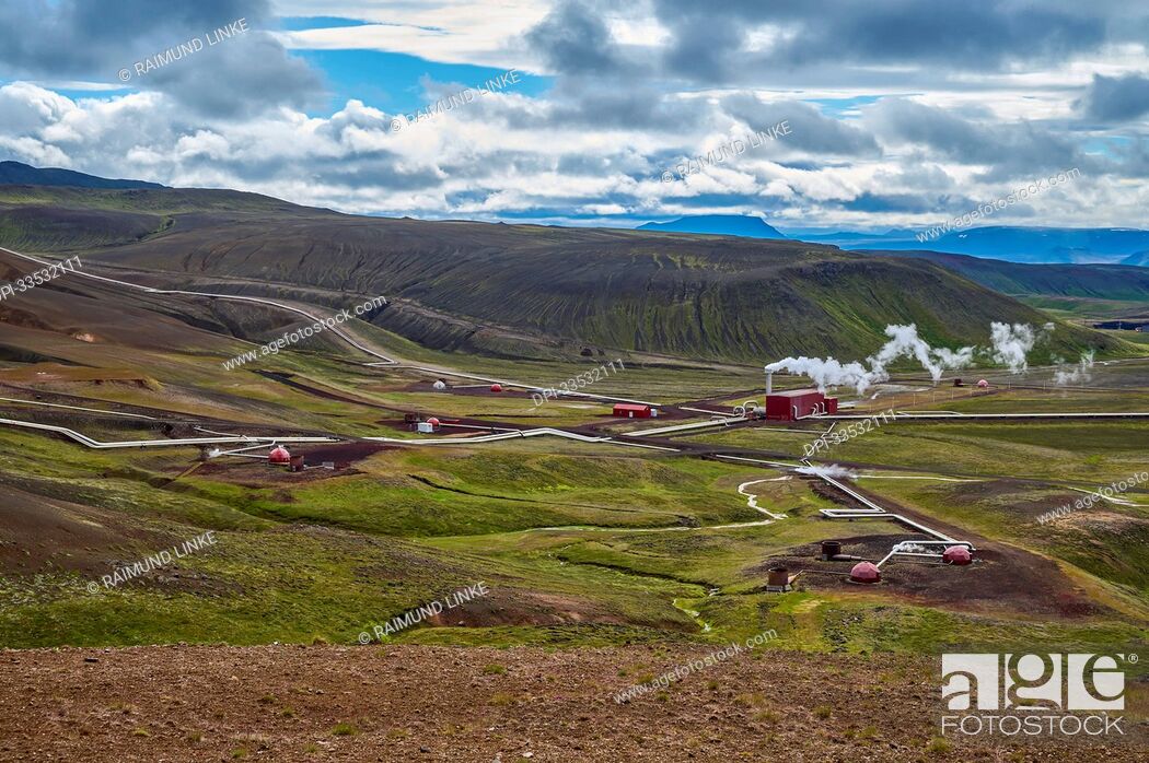 Imagen: Krafla geothermal power plant, Myvatn region; Kafla, Northern region, Iceland.