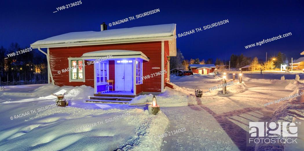 Stock Photo: Wardshuset Guest House, Kangos, Lapland, Sweden.