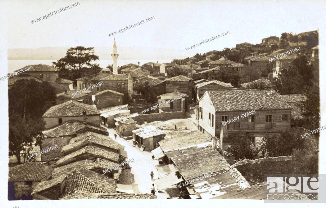 Stock Photo: Eceabat, Turkey (formerly Maydos) - in the Canakkale Province, Marmara Region. Suffered heavy shelling during the Gallipoli Campaign in WW1 and has virtually.