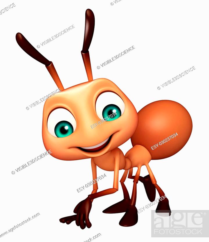 3d rendered illustration of Ant funny cartoon character, Stock Photo,  Picture And Low Budget Royalty Free Image. Pic. ESY-030237034 | agefotostock