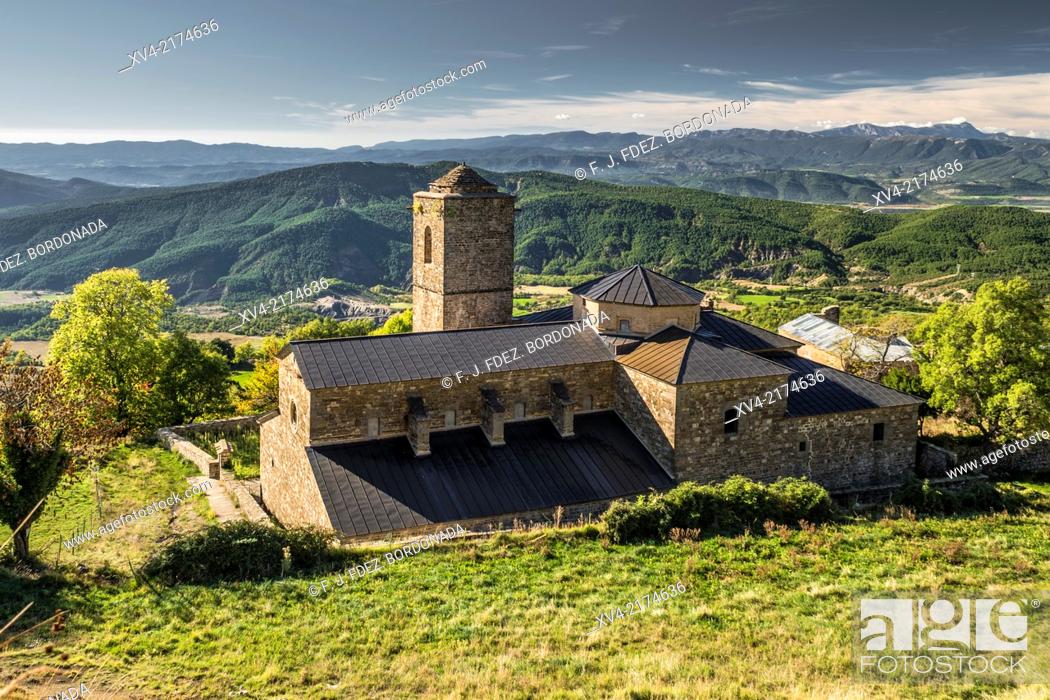 Stock Photo: Real Monasterio de San Victorian is a ancient monastery established in the 11th century but with vestigious dated in 6th century.