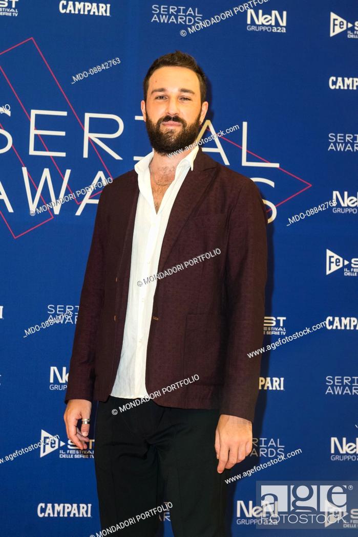 Stock Photo: Red Carpet of the third edition of FeST - The Festival of TV Series, the first Italian festival entirely dedicated to television seriality at the time of.