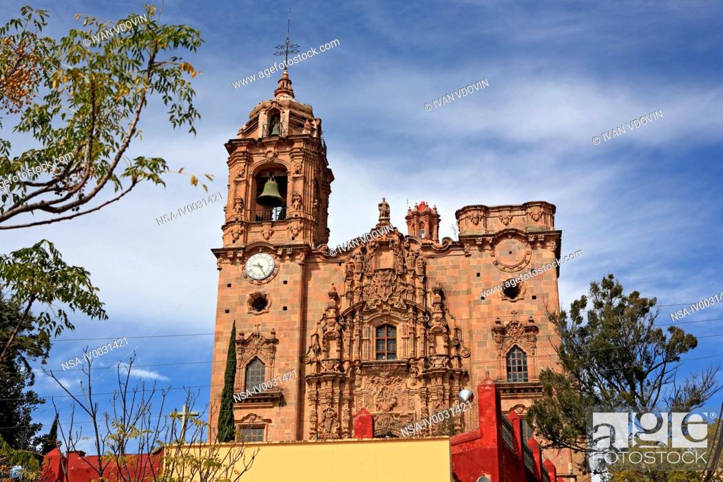 San Cayetano church 1788, Mineral de Valenciana, state Guanajuato, Mexico,  Stock Photo, Picture And Rights Managed Image. Pic. NSA-IV0031421 |  agefotostock