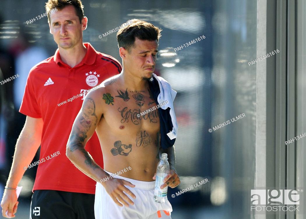 Philippe COUTINHO (FCB) after the game, resigns. Free, naked torso, tattoos,  tattooed, Stock Photo, Picture And Rights Managed Image. Pic. PAH-134461616  | agefotostock