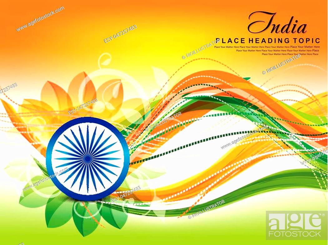 Indian flag concept background for republic day  CanStock