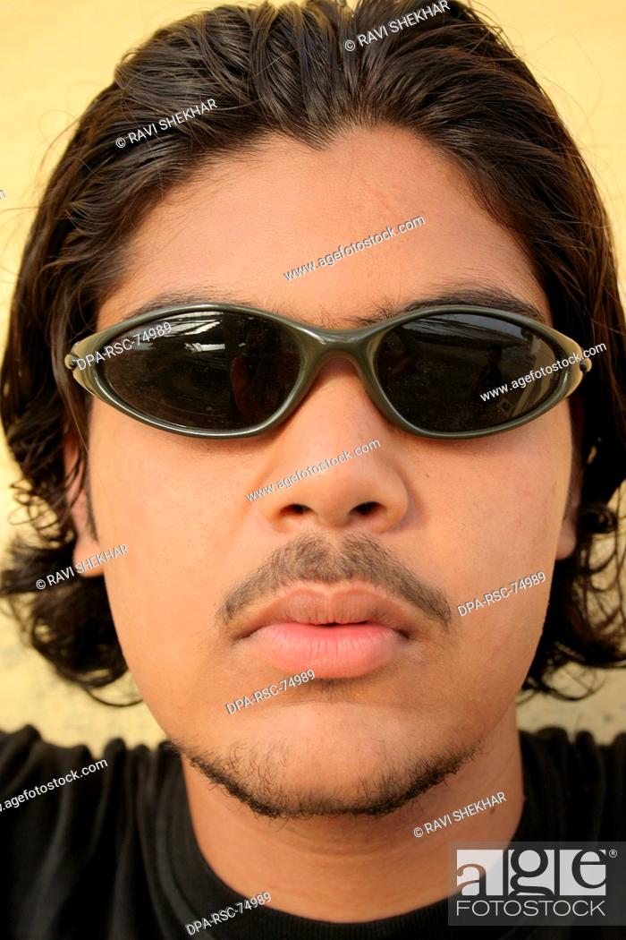 Rohan , Long hair, Sunglasses , Mustache, Beard, male model , Indian , bombay  Mumbai , Maharashtra, Stock Photo, Picture And Rights Managed Image. Pic.  DPA-RSC-74989 | agefotostock