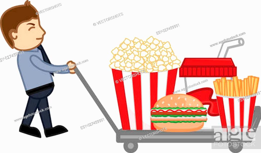Drawing Art of Cartoon Man Dragging Junk Foods and Saying No to Junk Food  Vector Illustration, Stock Vector, Vector And Low Budget Royalty Free  Image. Pic. ESY-027459991 | agefotostock