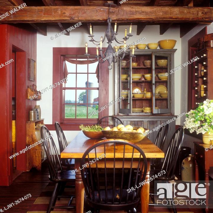 Dining Rooms Early American White, Early American Dining Room Sets