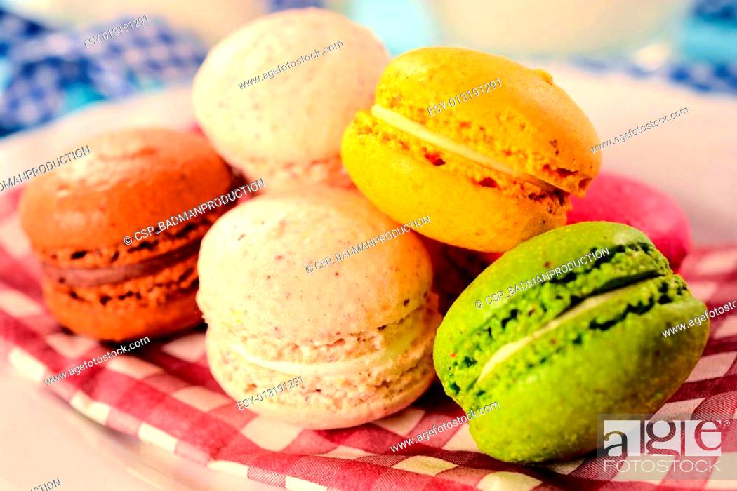 Stock Photo: Sweet colorful cookies.
