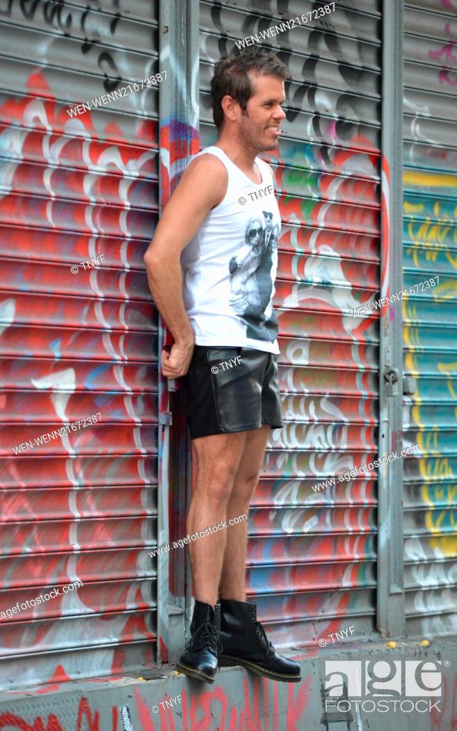 Stock Photo: Perez Hilton out and about on Lower East Side Featuring: Perez Hilton Where: Manhattan, New York, United States When: 04 Sep 2014 Credit: TNYF/WENN.