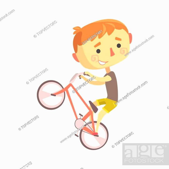 Boy BMX Bike Rider, Kids Future Dream Professional Occupation Illustration,  Stock Vector, Vector And Low Budget Royalty Free Image. Pic. ESY-053067481  | agefotostock