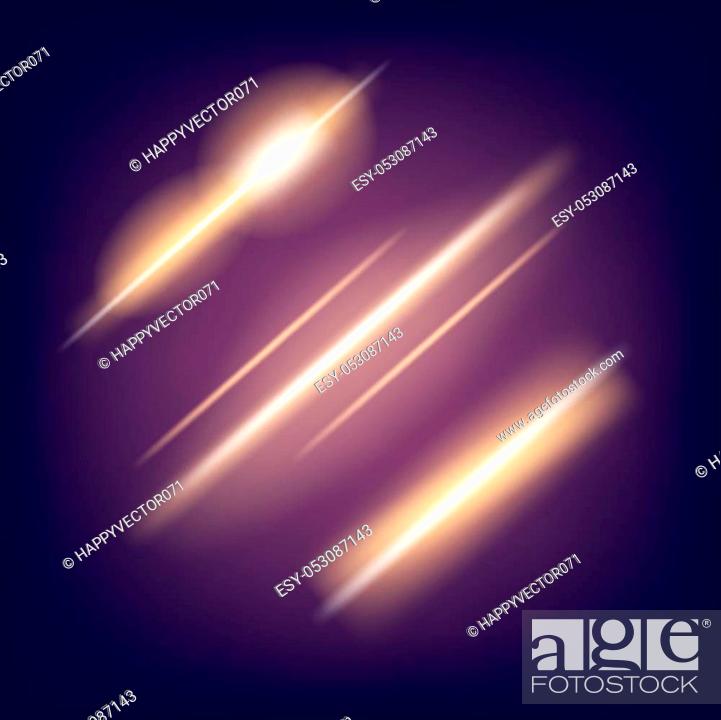 Stock Vector: Creative concept Vector set of glow light effect stars bursts with sparkles isolated on black background. For illustration template art design.