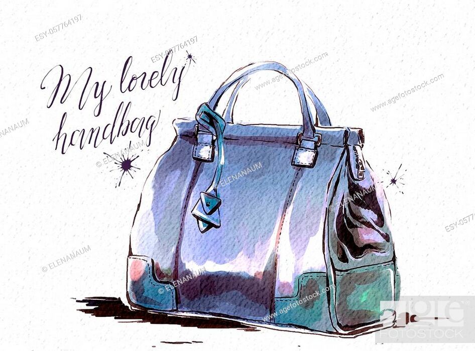 Pencil drawings of handbags Stock Photo by ©Sashsmir 59832465