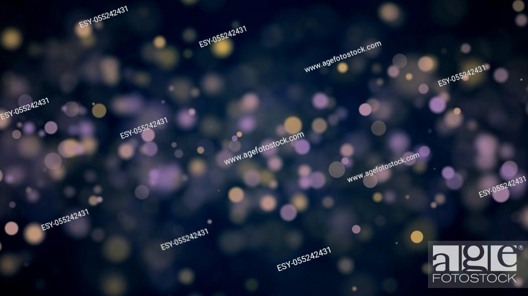 Stock Photo: Abstract background with bokeh. Defocused backdrop. 3d render.