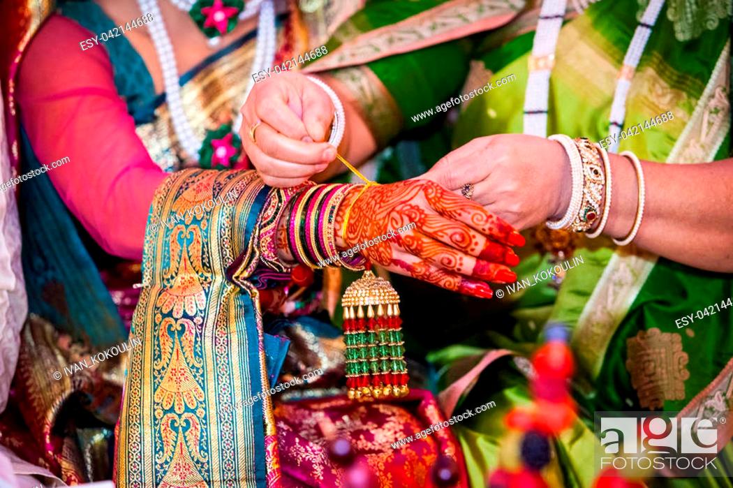 Indian wedding traditional preparation ceremony close up, Stock Photo,  Picture And Low Budget Royalty Free Image. Pic. ESY-042144688 | agefotostock